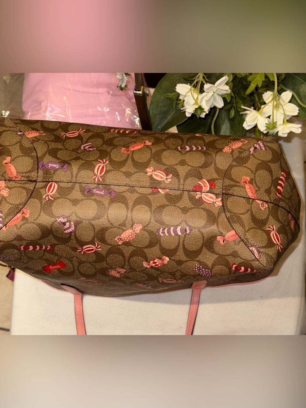 Coach City Tote in Signature Canvas with Candy Print (Style No. C2534). - Picture 11 of 13
